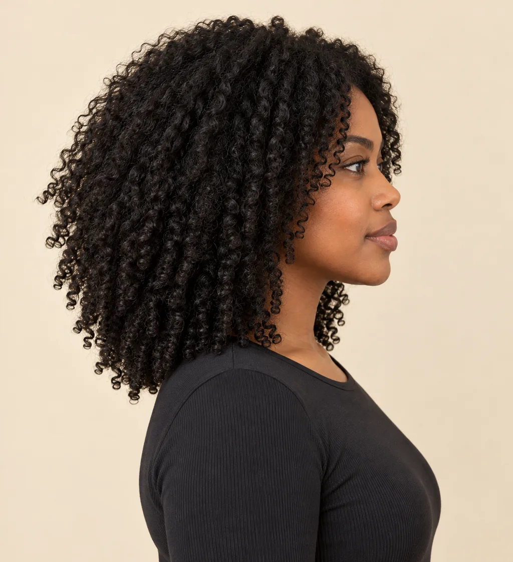 Side view of shoulder-level coils with balanced volume.